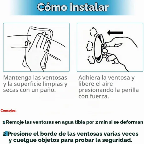 Vista 7 de Pawfly Paquete de 20 ventosas de doble cara de 0.8 pulgadas de PVC transparente de plástico para espejo de mesa de vidrio