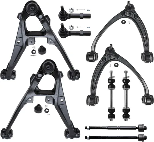Vista 124 de Detroit Axle - Kit de suspensión delantera de 10 piezas para Chevrolet Trailblazer GMC Envoy 2004-2007 2005 2006 Soportes de brazo de control