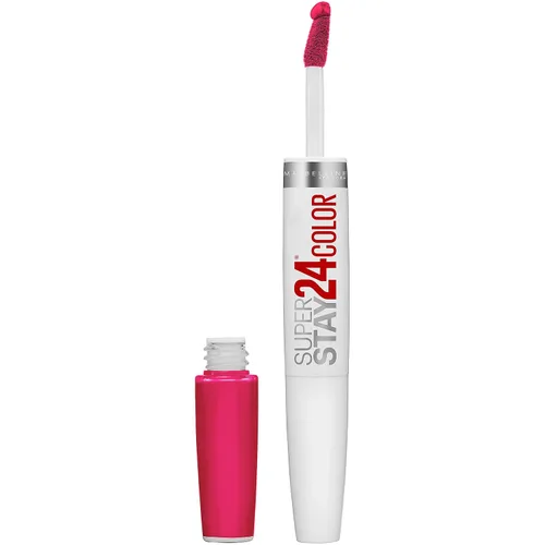 Vista 27 de Maybelline Super Stay 24, lápiz labial líquido de maquillaje de 2 pasos, color altamente pigmentado de larga duración con bálsamo hidratante, Merlot
