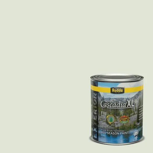 Vista 134 de Rodda Paint CASCADIA XL Pintura e imprimación satinada exterior en uno, cuarto de galón, Aquafir