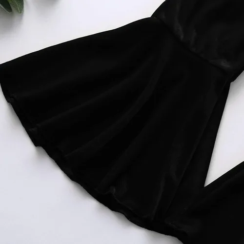 Vista 5 de Pantalones acampanados sólidos para bebés y niñas, ropa casual, leggings de galletas para niñas