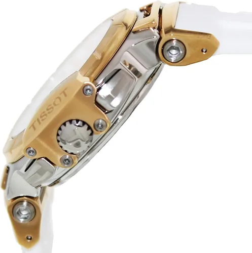 Vista 2 de Tissot Reloj T-Race con esfera blanca para mujer #T048.217.27.017.00, Blanco