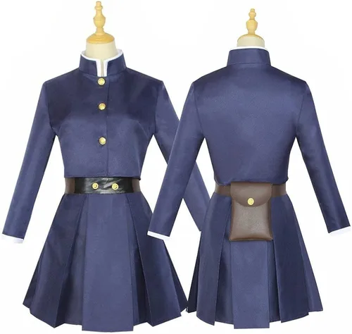 Vista 2 de Disfraz de cosplay de Halloween para mujer conjunto de falda con temática escolar de dibujos animados
