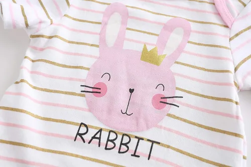 Vista 4 de Kiddiezoom Conjunto de ropa unisex de manga corta para bebé recién nacido