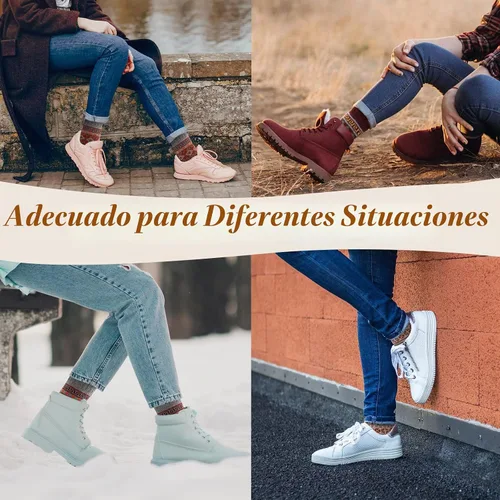 Vista 9 de Clothclose Calcetines de lana - Calcetines de lana cálidos de invierno para mujer y hombre, calcetín suave y acogedor, calcetín grueso de lana