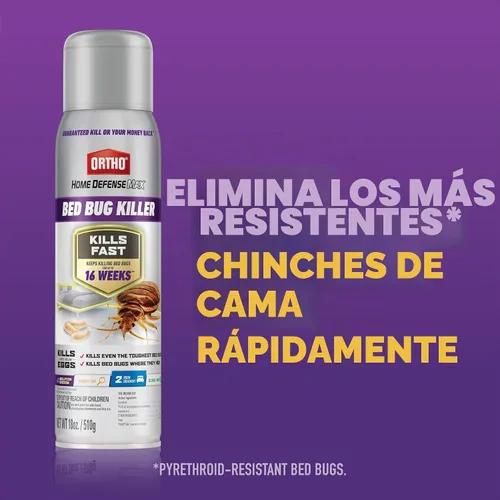 Vista 2 de Ortho Home Defense Max Bed Bug & Flea Killer Powder – Pulgas y chinches en polvo, aplicar a grietas y grietas en marcos de cama y de ventana Aerosol