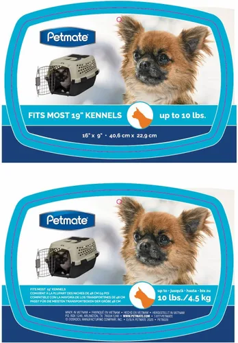 Vista 2 de Petmate Aspen Pet - Alfombrilla rectangular para perrera, gris oscuro, para cajas de 19 pulgadas 16.0 pulgadas de largo x 9.0 pulgadas de ancho x