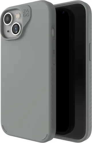 Vista 16 de [Usado] ZAGG Manhattan Snap - Funda para iPhone 15 Pro, funda de silicona de alta calidad, material de grafeno duradero, superficie lisa con un Negro