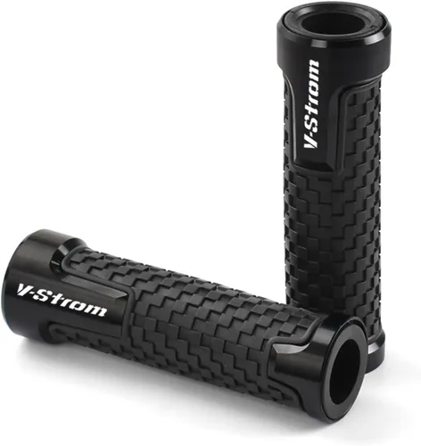Vista 4 de Juego de manillar de motocicleta de 7/8 pulgadas de goma metálica para Suzuki DL650 DL1000 Vstrom V-Strom 650 1000 1050/1050/xt (color: negro)