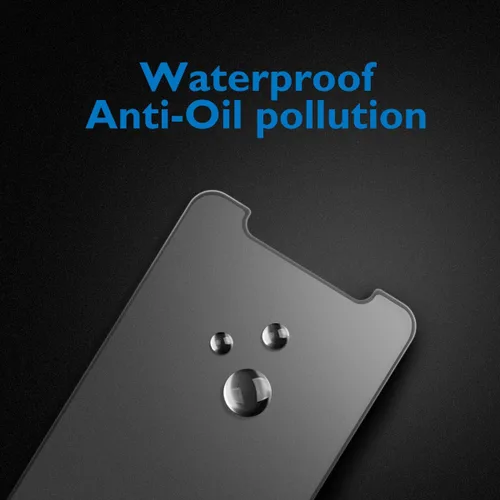 Vista 5 de Mothca Paquete de 2 protectores de pantalla de vidrio mate para iPhone Xs Max/iPhone 11 Pro Max, antirreflejos y antihuellas, vidrio templado