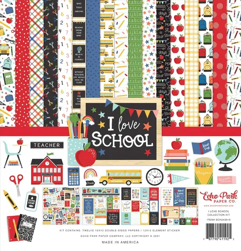 Vista 3 de Kit de colección Echo Park de 12 x 12 pulgadas - Primer día de clases