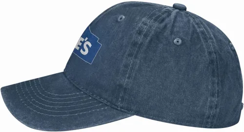 Vista 3 de ATOMDEAM Unisex Lowe'S-Logo-Blue_ Sombrero de vaquero camionero papá regalo hebilla ajustable cierre sombrero de sol