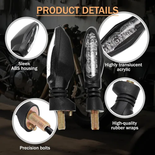 Vista 3 de 2 piezas de señales de giro LED para motocicleta, indicadores delanteros/traseros, compatibles con KTM 690 Duke/Enduro/SMC, 790/890 Adventure