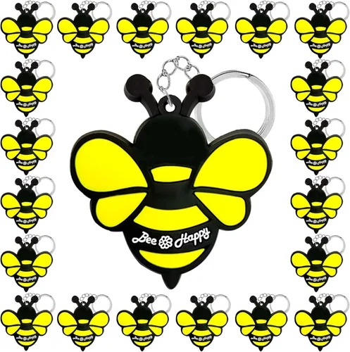 Vista 6 de Paquete de 24 bonitos llaveros para fiestas de abejas de miel, abejorro, mamá a abeja, Oh Babee, Baby to Bee baby shower, abeja adulta, abeja reina