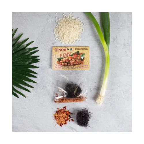 Vista 3 de Hawaiian Poke Mix Paquete de 6 Mezcla de condimentos Hawaiian Ogo Sabor auténtico Todo natural Sin gluten Paquetes Paquete variado