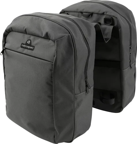 Vista 10 de Retrospec Sidekick Pannier Bike Bag - Waterproof Commuter Pannier with Laptop Sleeve, Reflective Rain Cover & Carry Strap - Eco-Friendly 600D rPET