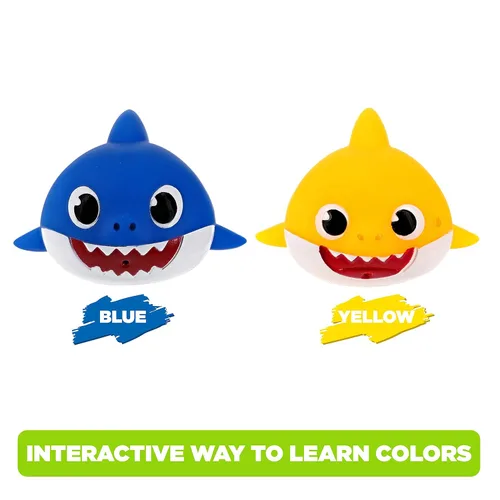 Vista 5 de Pinkfong Baby Shark - Squirters de baño, paquete de 2, Baby & Daddy Shark