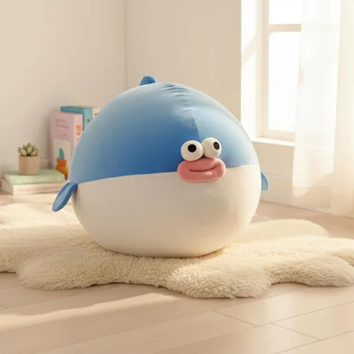 Vista 7 de Funda para puf para niños, almacenamiento de animales de peluche, suave y lavable, para niños y niñas, organizador de almacenamiento de juguetes