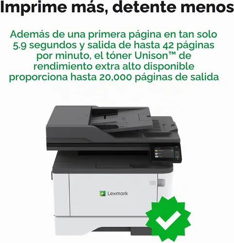 Vista 8 de Lexmark MX431adn Impresora multifunción láser - Monocromo(29S0200)