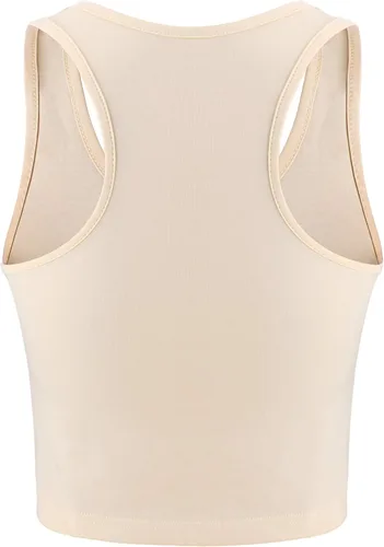Vista 5 de Boao 4 camisetas básicas sin mangas de espalda cruzada para mujer