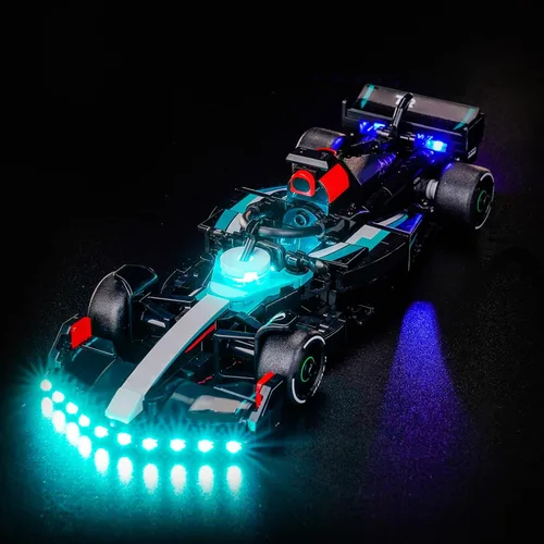 Vista 19 de Kit de luces LocoLee Compatible con Lego 77251 McLaren F1 Team MCL38 Coche de Carrera - Solo Luz Sin Modelo, Accesorios de Iluminación LED
