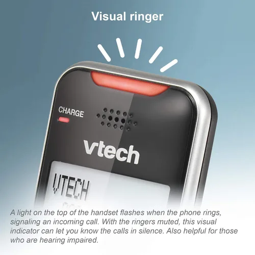 Vista 10 de VTech VS112 Teléfono Inalámbrico para el Hogar con Contestador, Bloqueo de Llamadas, Identificador de Llamadas, Intercomunicador y Conectar a