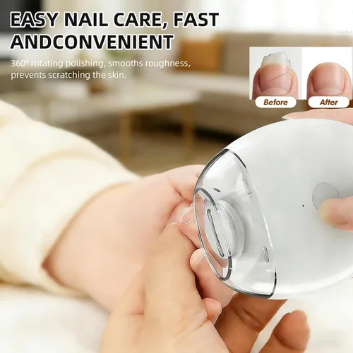 Vista 6 de Amoladora de uñas automática universal, molinillo de uñas automático, amoladoras inteligentes de uñas, bajo ruido, con luz LED y 3 velocidades