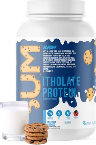 Vista 11 de Proteína aislada de suero en polvo RAW Whey Isolate, pastel de cumpleaños (CBUM Itholate Protein) – Polvo de nutrición deportiva 100 % de animales