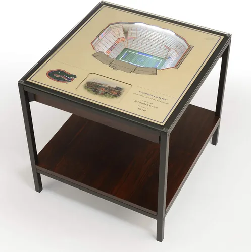 Vista 12 de YouTheFan NCAA - Mesa auxiliar iluminada StadiumView de 25 capas