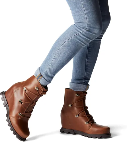 Vista 6 de SOREL Joan of Arctic Wedge III - Botas de cuña de gamuza impermeables para mujer