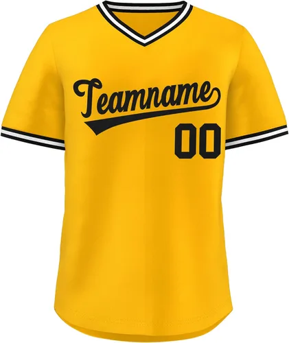 Vista 30 de KXK - Camiseta de béisbol personalizada con nombre y número cosidos, estilo Hip Hop, con cuello en V, atlética, para hombres, mujeres y jóvenes
