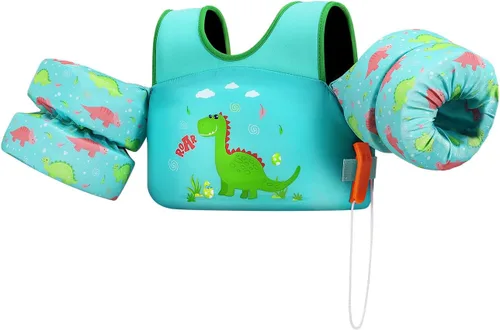 Vista 58 de HeySplash Swim Vest for Kids, Puddle Float Jumper with Safety Buckle