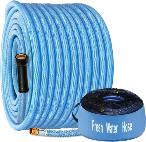 Vista 12 de Kohree: Manguera de agua para caravana de 15 pies mejorada, manguera de agua potable premium de 5/8" para autocaravana, sin fugas, sin arrugas