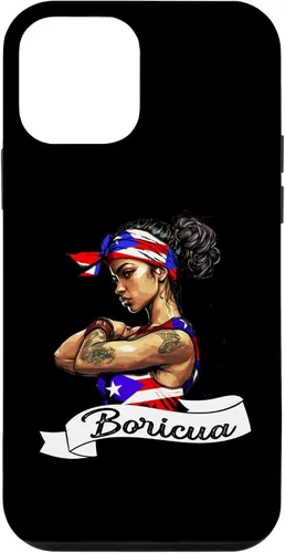 Vista 16 de Funda para iPhone 16 chica puertorriqueña Boricua Puerto Rico Flag Pride Mujer