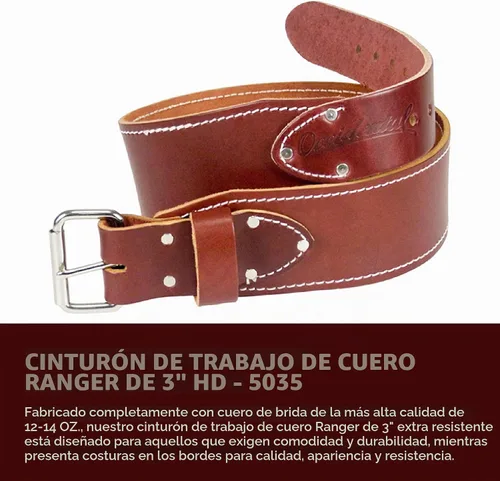 Vista 2 de Occidental Leather H.D. Cinturón de trabajo de 3 pulgadas