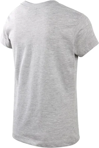 Vista 4 de New Balance Conjunto de pantalones cortos para niña, camiseta de manga corta de 2 piezas y pantalones cortos de rizo francés (7-16), Gris jaspeado