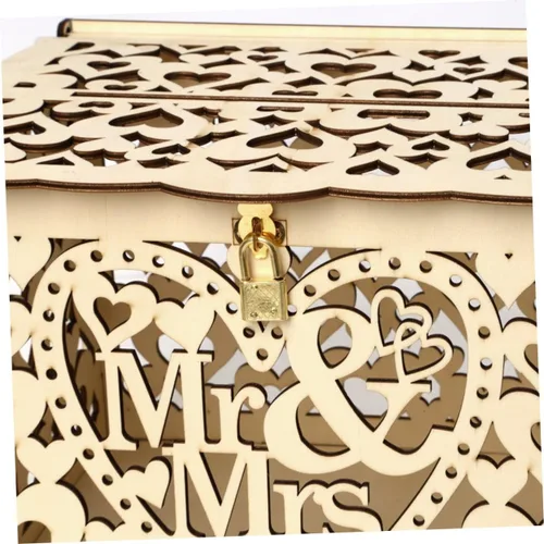 Vista 4 de USHOBE 3pcs Box Wedding Money Holder Alcancias De Dinero para Adultos Decorative Gift Container Piggy Bank for Adults Adult Piggy Bank Cajas De