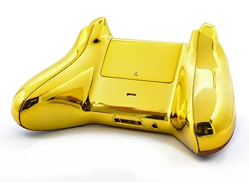 Vista 7 de UN-Modded Custom Controller compatible with Xbox One SX... (3.5 mm jack) (Golden Wood)