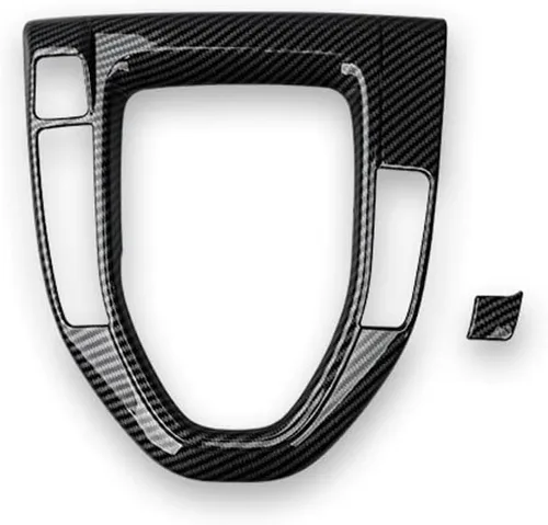 Vista 3 de Cubierta de panel de cambio de marchas de automóvil estilo fibra de carbono, ajuste interior compatible con Veloster JS N line 2019-2022 accesorios