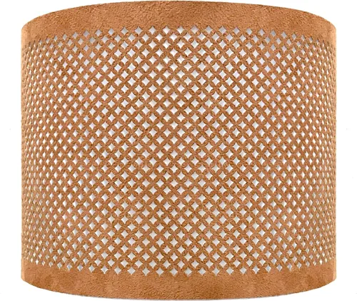 Vista 15 de Royal Designs, Inc. Do It Yourself Drum Hardback Lamp Shade with Stencil Design, UNO Drop Fitter, HB-644U-8BLK-2, Black, 8 x 8 x 8, Pack of 2 Black