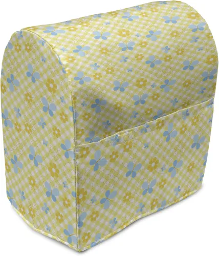 Vista 71 de Ambesonne Funda moderna para batidora, patrón de estrellas pequeñas como diamantes para la oficina en casa, arte contemporáneo, organizador