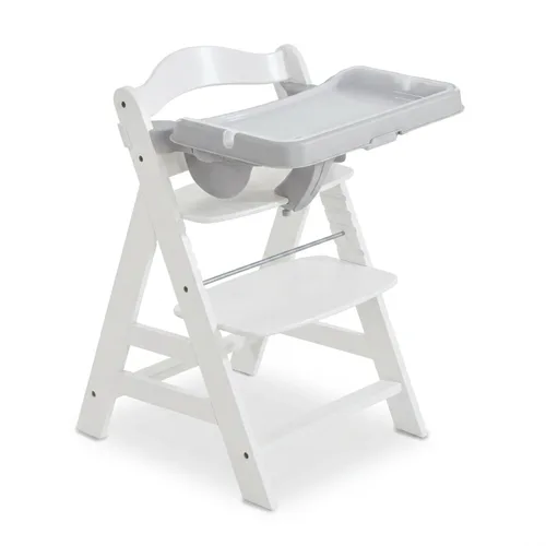 Vista 12 de hauck Alpha+ Grow Along - Trona elevada de madera de haya maciza con asiento ajustable, arnés de seguridad de 5 puntos y barra de parachoques