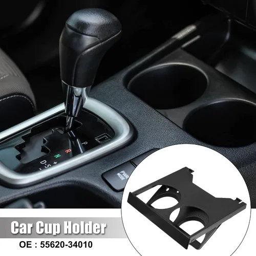 Vista 2 de X AUTOHAUX Soporte de vaso extraíble doble montado en tablero para Toyota T100 1993-1998 Reemplaza 55620-34010 Soporte de taza central para el panel