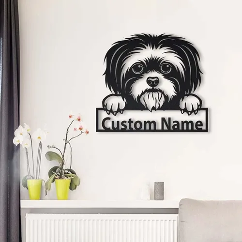 Vista 48 de Letrero de madera personalizado de perro Airedale Terrier Letrero de madera personalizado Airedale Terrier Airedale Terrier divertido Regalo
