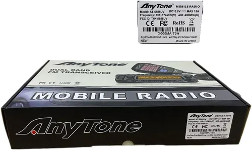 Vista 6 de AnyTone Transmisor móvil de banda dual VHF/UHF Transmisor Vehículo Radio AT-5888UV