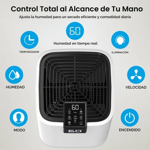 Vista 5 de Trazico Deshumidificador de 4000 pies cuadrados para sótano, con manguera Blanco brillante
