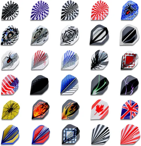 Vista 2 de Vuelos de dardo estándar Accesorios de dardos de repuesto duraderos Suministros de equipo de vuelos perfectos para juegos de dardos 60 unids 90