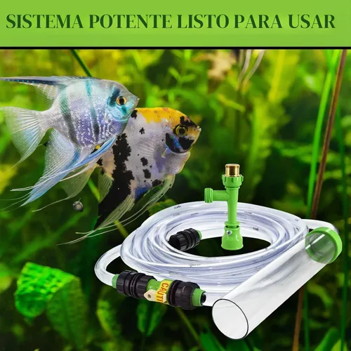 Vista 2 de Python Sistema de mantenimiento de acuario sin derrames, limpieza y llenado de grava y cambiador de agua, 25 pies