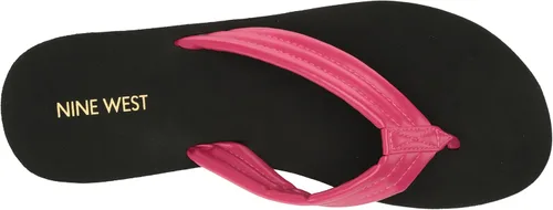 Vista 5 de NINE WEST Sandalias de cuña Spins para mujer, Magenta 650