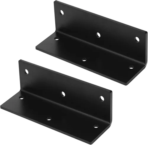 Vista 3 de 2 soportes de ángulo en L resistentes de 9 x 3 pulgadas, colgador de cuerda
